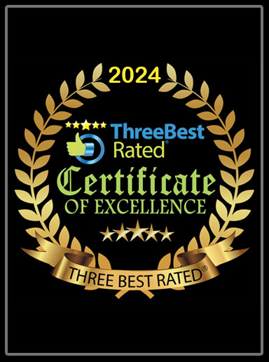2024 ThreeBest Rated Certificate of excellence winner